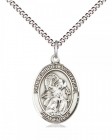 Women's Pewter Oval St. Gabriel the Archangel Medal