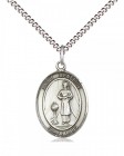 Women's Pewter Oval St. Genesius of Rome Medal