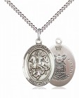 Women's Pewter Oval St. George Air Force Medal