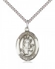Women's Pewter Oval St. Hubert of Liege Medal