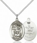 Women's Pewter Oval St. Michael Army Medal