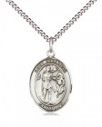 Women's Pewter Oval St. Sebastian Medal