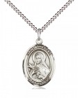 Women's Pewter Oval St. Theresa Medal
