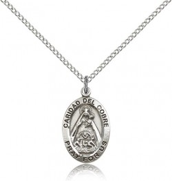 Caridad Del Cobre Medal, Sterling Silver [BL5622]