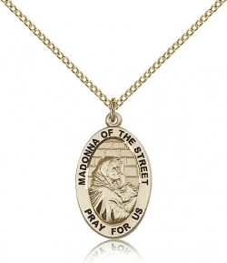Madonna of the Street Medal, Gold Filled [BL5837]
