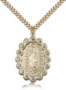 Our Lady of Guadalupe Medal, Gold Filled [BL5313]