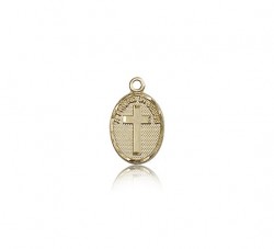 Friend In Jesus Cross Pendant, 14 Karat Gold [BL5100]