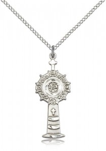 Monstrance Medal, Sterling Silver [BL6647]