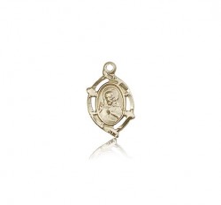 Scapular Medal, 14 Karat Gold [BL6010]