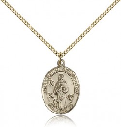 Our Lady of Assumption Medal, Gold Filled, Medium [BL0268]