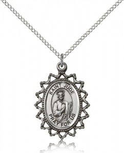 St. Jude Medal, Sterling Silver [BL5234]
