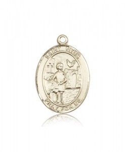 St. Vitus Medal, 14 Karat Gold, Large [BL3895]