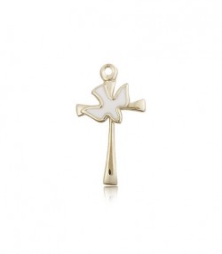 Holy Sprit Cross Pendant, 14 Karat Gold [BL6221]