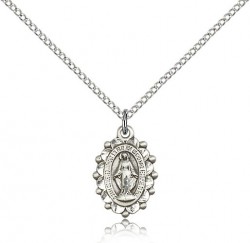 Miraculous Medal, Sterling Silver [BL6767]