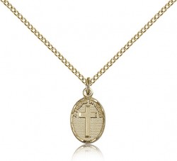 Friend In Jesus Cross Pendant, Gold Filled [BL5099]