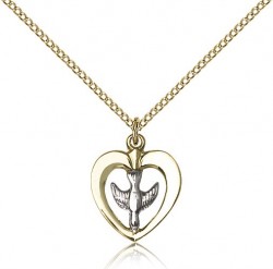 Holy Spirit Medal, Two-Tone [BL6143]