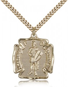 St. Florian Medal, Gold Filled [BL6347]