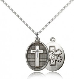 EMT Cross Pendant, Sterling Silver [BL5021]