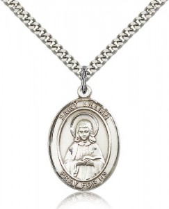 St. Lillian Medal, Sterling Silver, Large [BL2616]