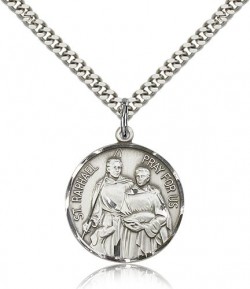 St. Raphael Medal, Sterling Silver [BL4474]
