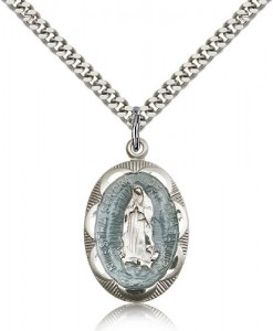 Our Lady of Guadalupe Medal, Sterling Silver [BL4856]