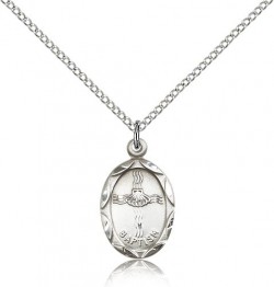 Baptism Medal, Sterling Silver [BL4603]