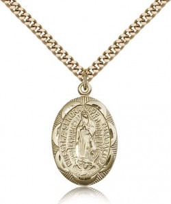 Our Lady of Guadalupe Medal, Gold Filled [BL4864]