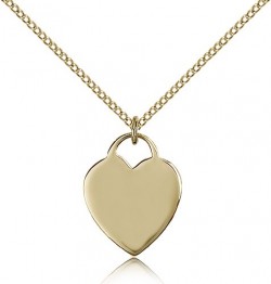 Heart Medal, Gold Filled [BL5515]