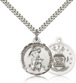 Air Force Guardain Angel Medal, Sterling Silver [BL4439]