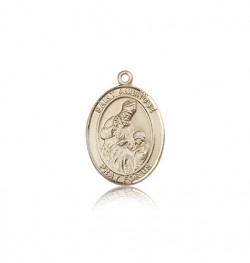 St. Ambrose Medal, 14 Karat Gold, Medium [BL0673]