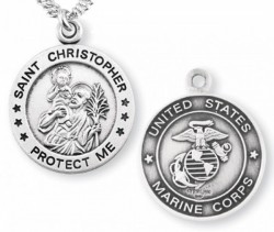St. Christopher Marine Medal Sterling Silver [REM1006]