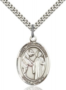 St. Columbanus Medal, Sterling Silver, Large [BL1544]