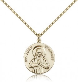 St. John Vianney Medal, Gold Filled [BL5396]