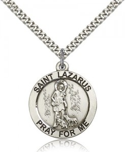 St. Lazarus Medal, Sterling Silver [BL5763]