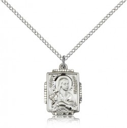 St. Maria Goretti Medal, Sterling Silver [BL4896]