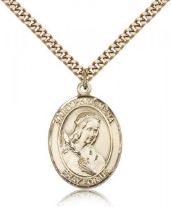 St. Philomena Medal, Gold Filled, Large [BL3099]